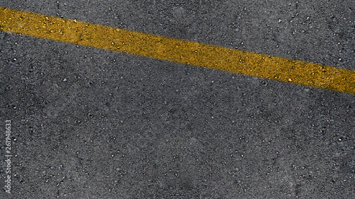 Asphalt Road line yellow © Jorge