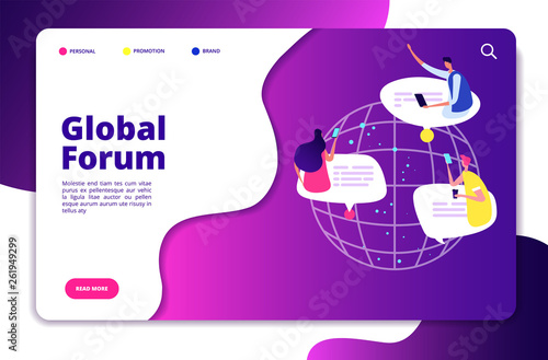 Internet forum concept. People discussion mobile networking communication friend chatting group user email technology vector design. World connect forum, social people connect illustration