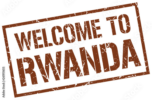 welcome to Rwanda stamp