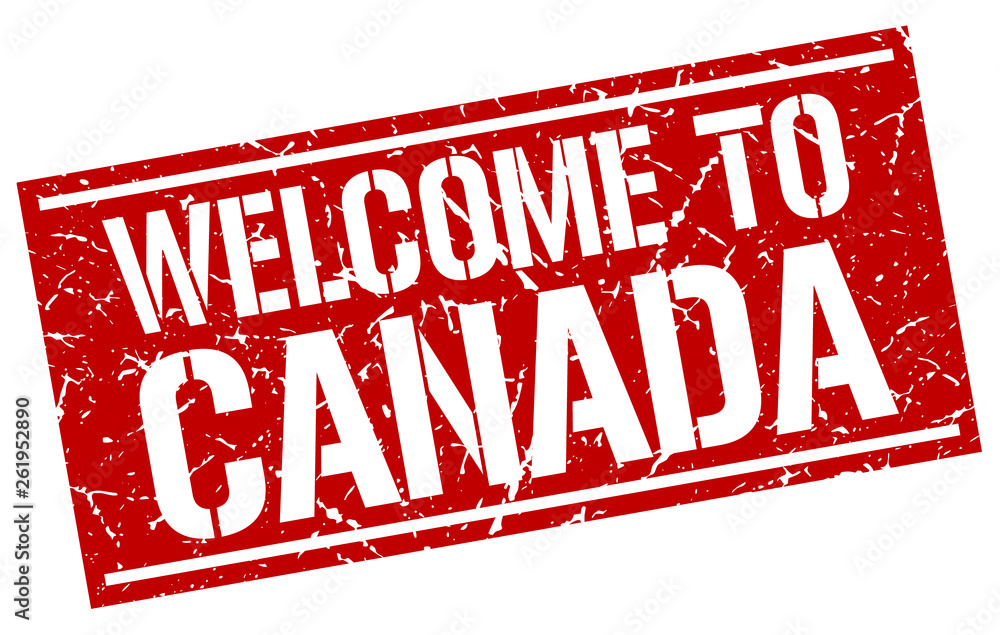 welcome to Canada stamp welcome to Canada stamp
