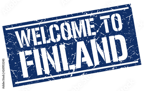 welcome to Finland stamp