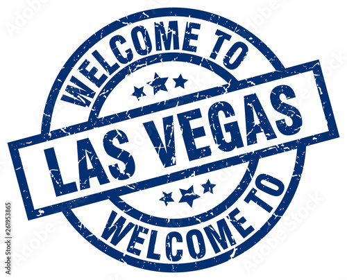 welcome to Las Vegas blue stamp