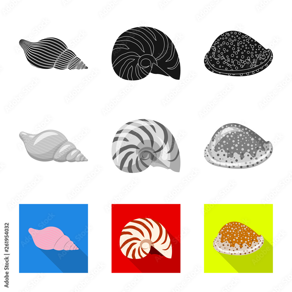Vector design of animal and decoration sign. Collection of animal and ocean vector icon for stock. Vector design of animal and decoration sign. Collection of animal and ocean vector icon for stock.