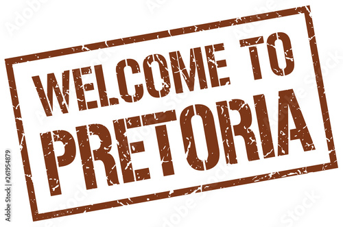 welcome to Pretoria stamp