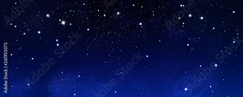background of the night sky with stars © nj_musik