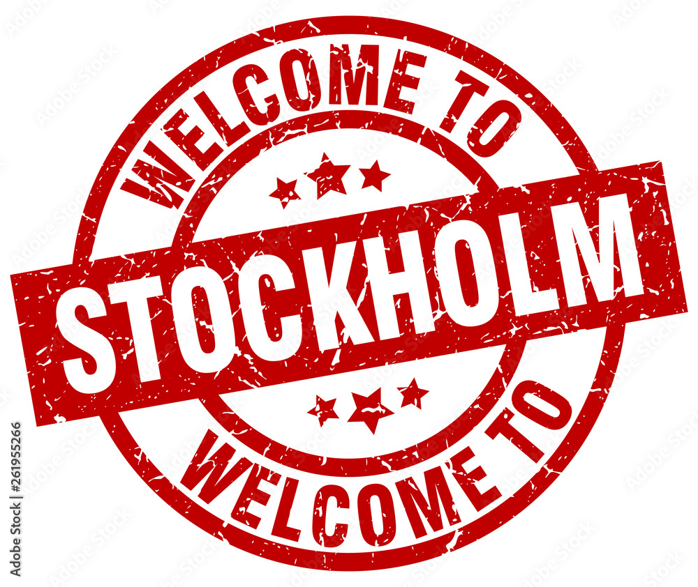 welcome to Stockholm red stamp