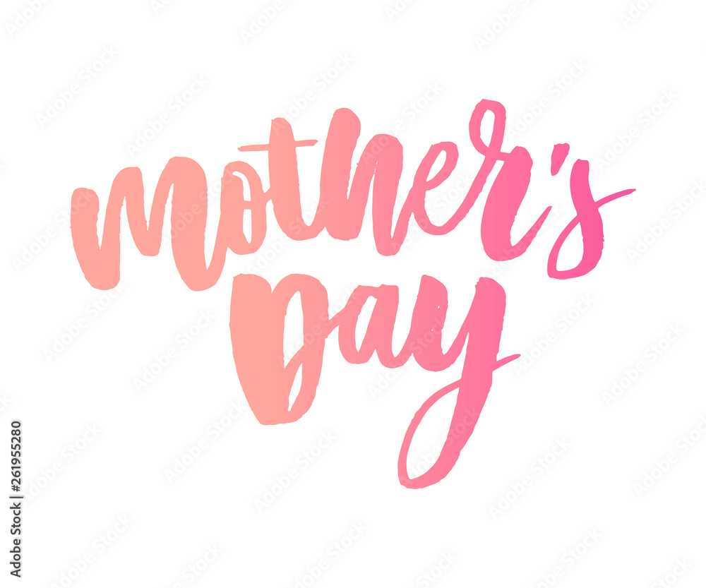 Happy Mothers Day elegant typography pink banner. Calligraphy text and heart in frame on red background for Mother's Day. Best mom ever vector illustration Happy Mothers Day elegant typography pink banner. Calligraphy text and heart in frame on red background for Mother's Day. Best mom ever vector illustration