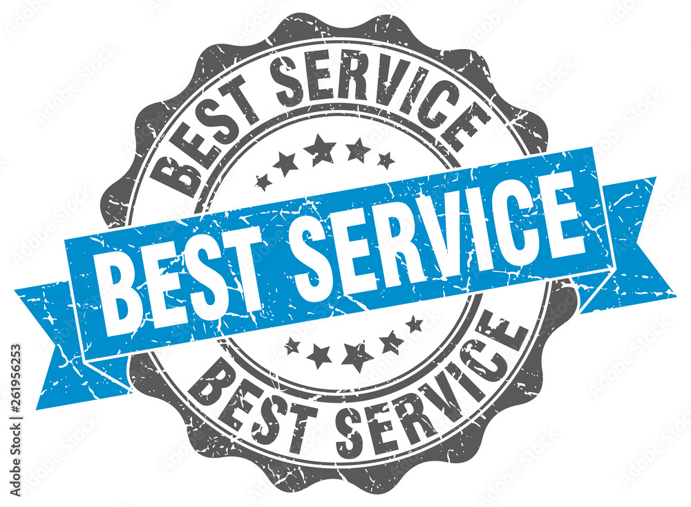 Fototapeta premium best service stamp. sign. seal