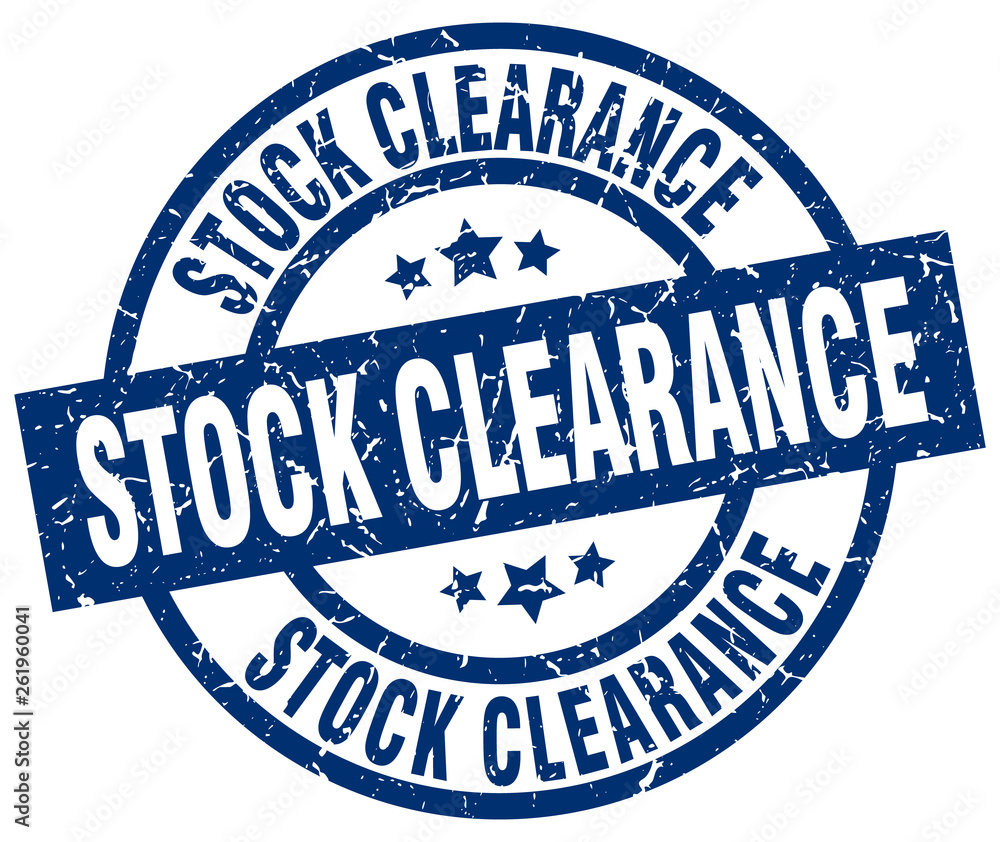 stock clearance blue round grunge stamp stock clearance blue round grunge stamp