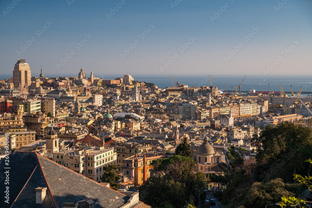Panorama di Genova, Italia