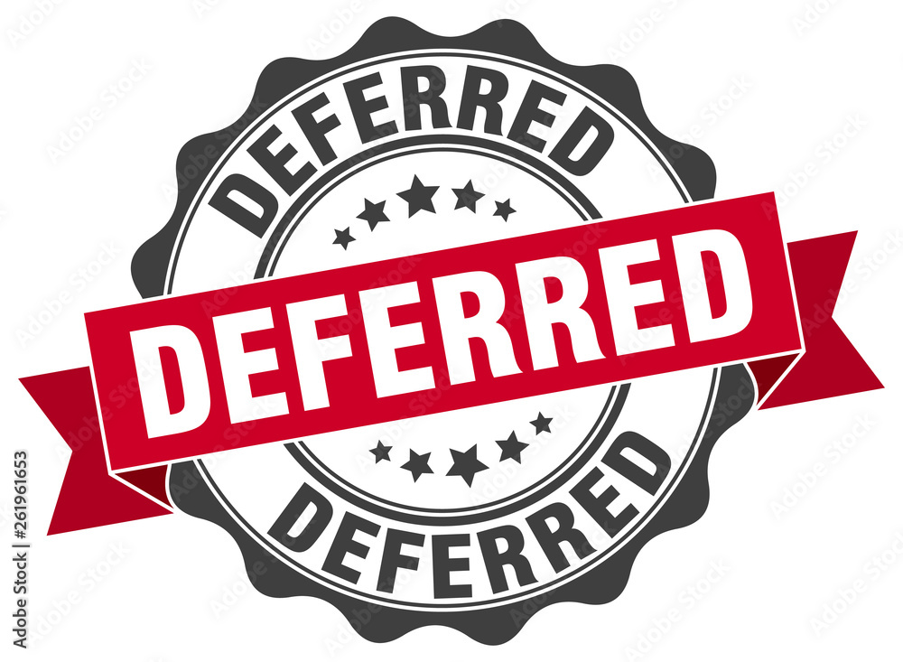 Fototapeta premium deferred stamp. sign. seal