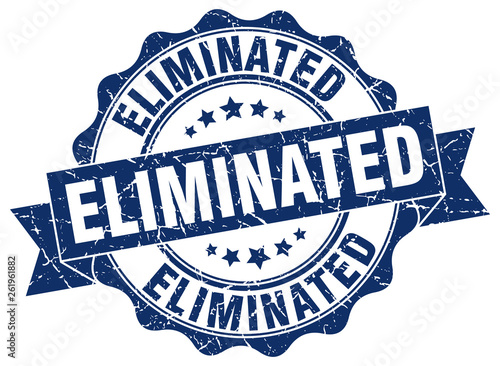 eliminated stamp. sign. seal
