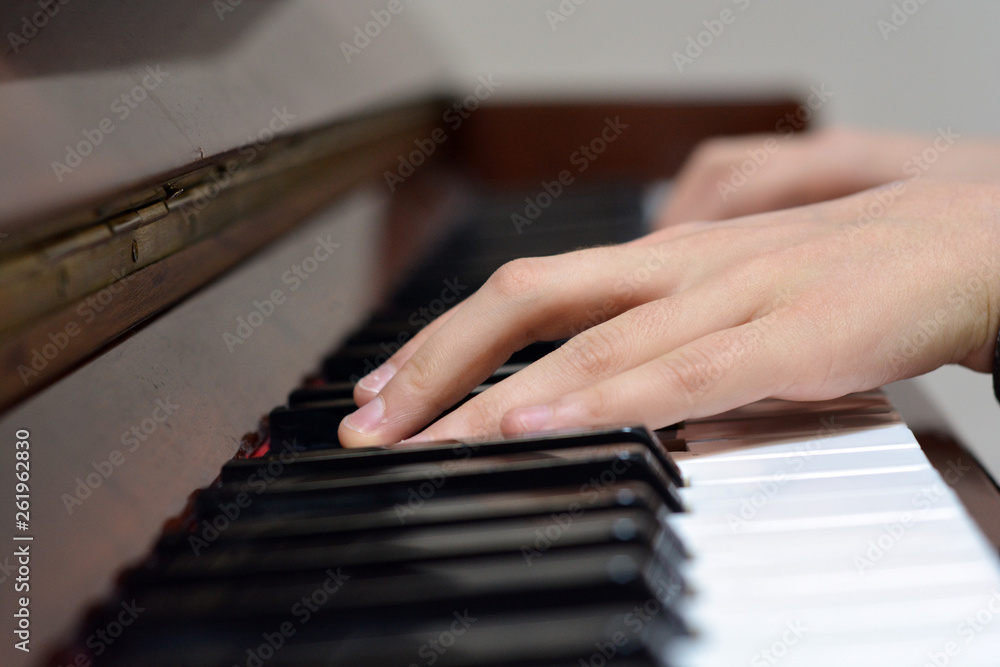 Fototapeta premium Musician Playing Piano