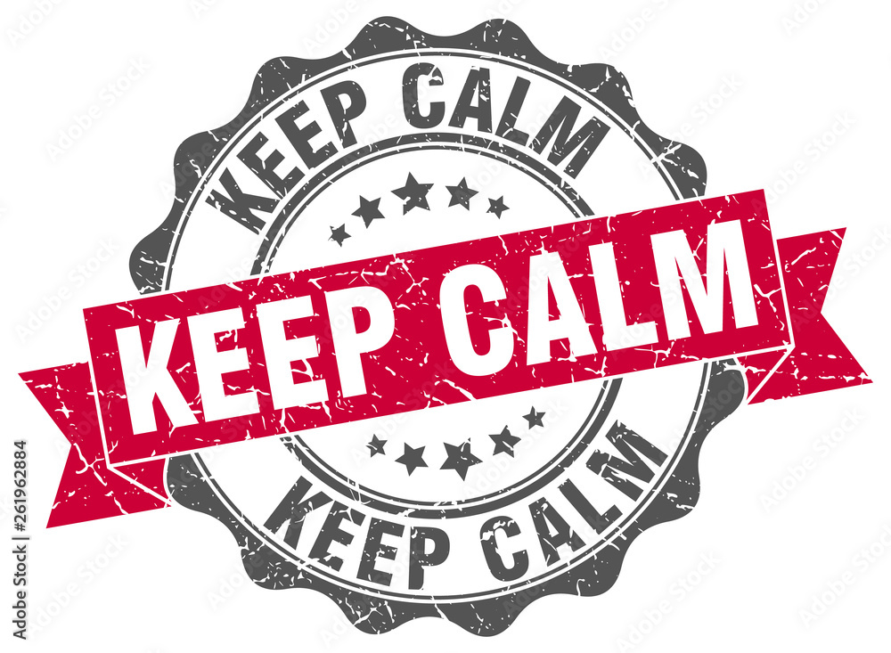 Fototapeta premium keep calm stamp. sign. seal