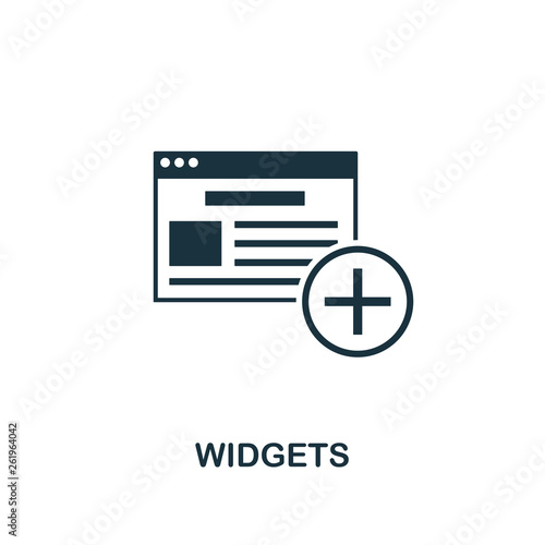Widgets icon. Creative element design from content icons collection. Pixel perfect Widgets icon for web design, apps, software, print usage