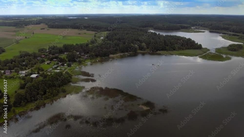 Aerial view of Mazuria - lake district of Poland. Aerial view of Mazuria - lake district of Poland.