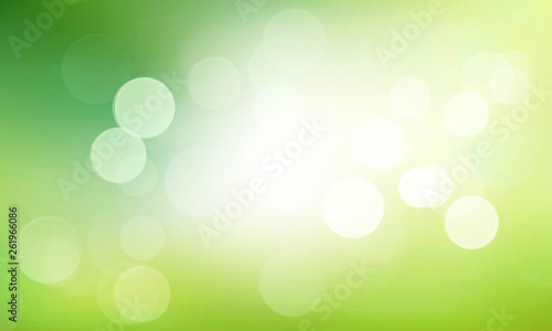 Abstract green background with bokeh © uliaymiro37046