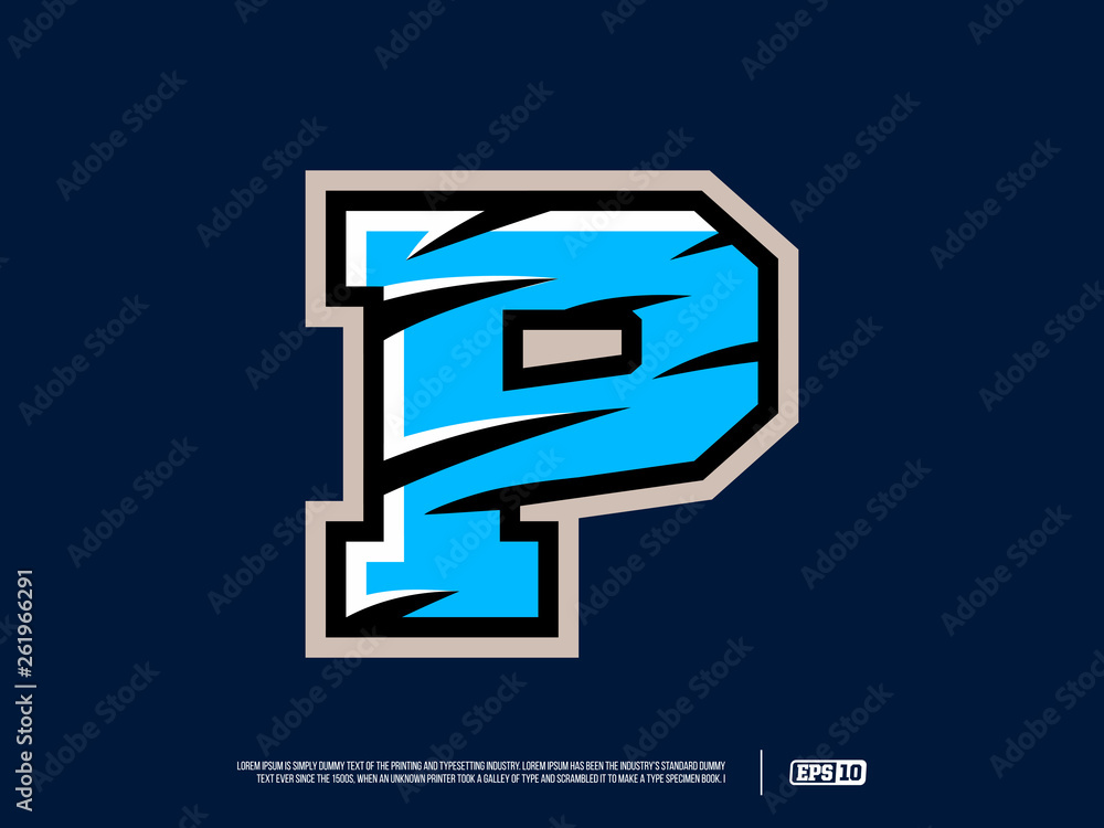 Modern professional letter emblem for sport teams Modern professional letter emblem for sport teams