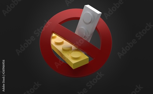 Bricks with forbidden symbol