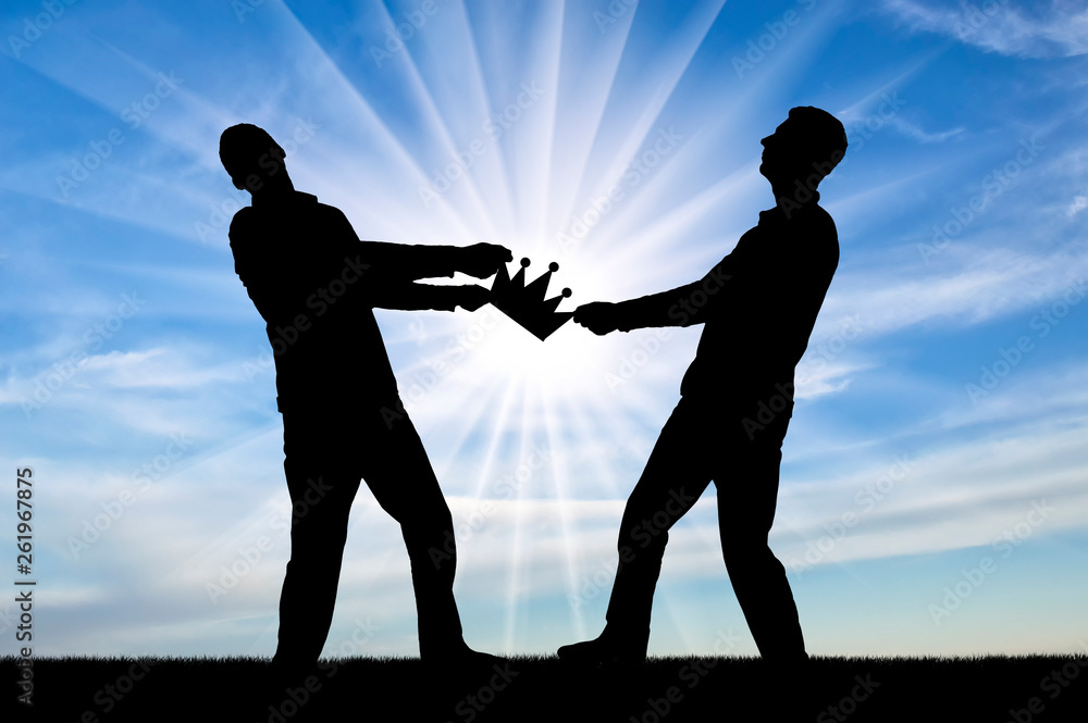Two greedy and selfish men take away the crown from each other Two greedy and selfish men take away the crown from each other