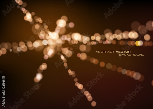 Abstract particles light background