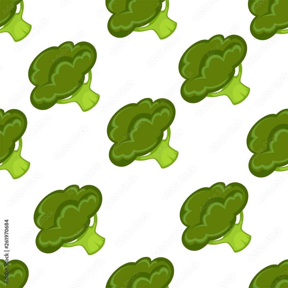 Broccoli organic vegetable seamless pattern healthy food Broccoli organic vegetable seamless pattern healthy food