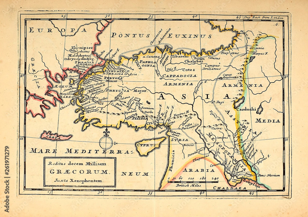 Obraz premium Stara mapa