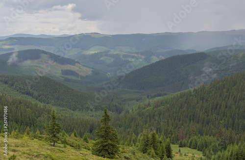 Trekking in the Carpathians through Petros to Hoverla along the Montenegrin ridge to Pop Ivan