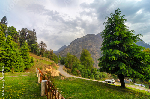 View from Rest house at Chopta, Garhwal, Uttarakhand, India. photo