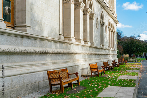 Beautiful scene around Trinity College photo