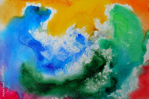 	Abstract watercolor background.