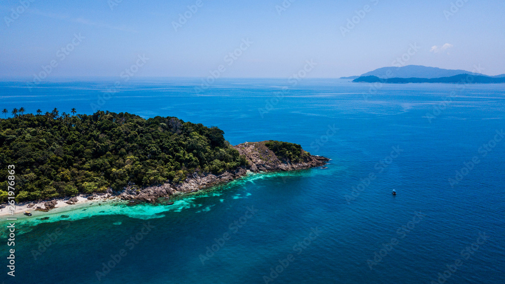 Rawa Island, tropical landscape in Malaysia
