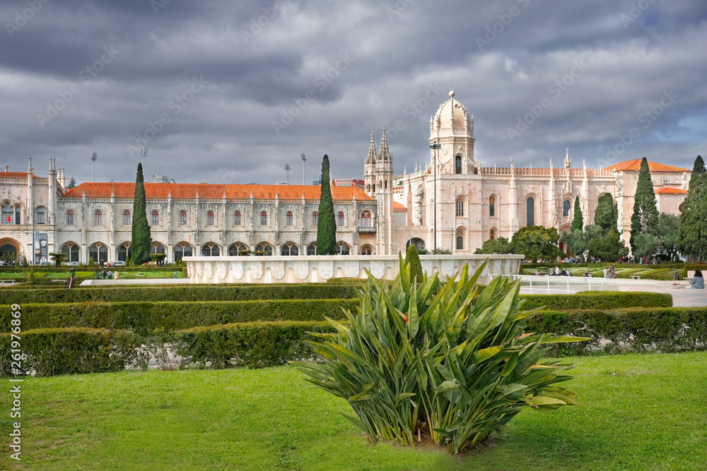 city of Lisbon Portugal, the gothic monastery of Jeronimos