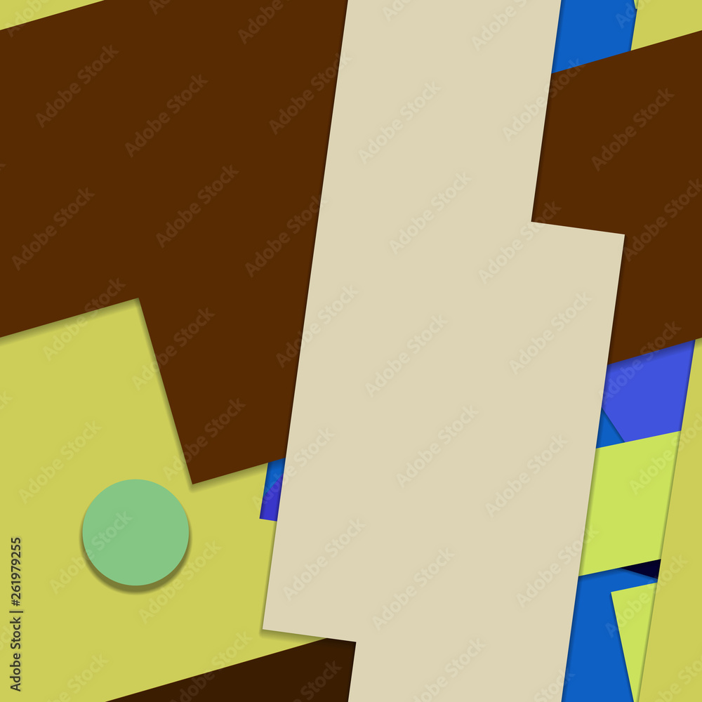 Fototapeta premium Flat material design - Creative vector trend seamless