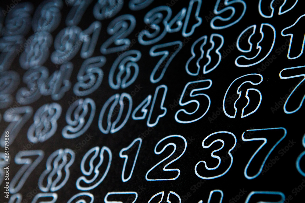 Colorful numbers set. Abstract background. Numbers hand written. Colorful numbers set. Abstract background. Numbers hand written.