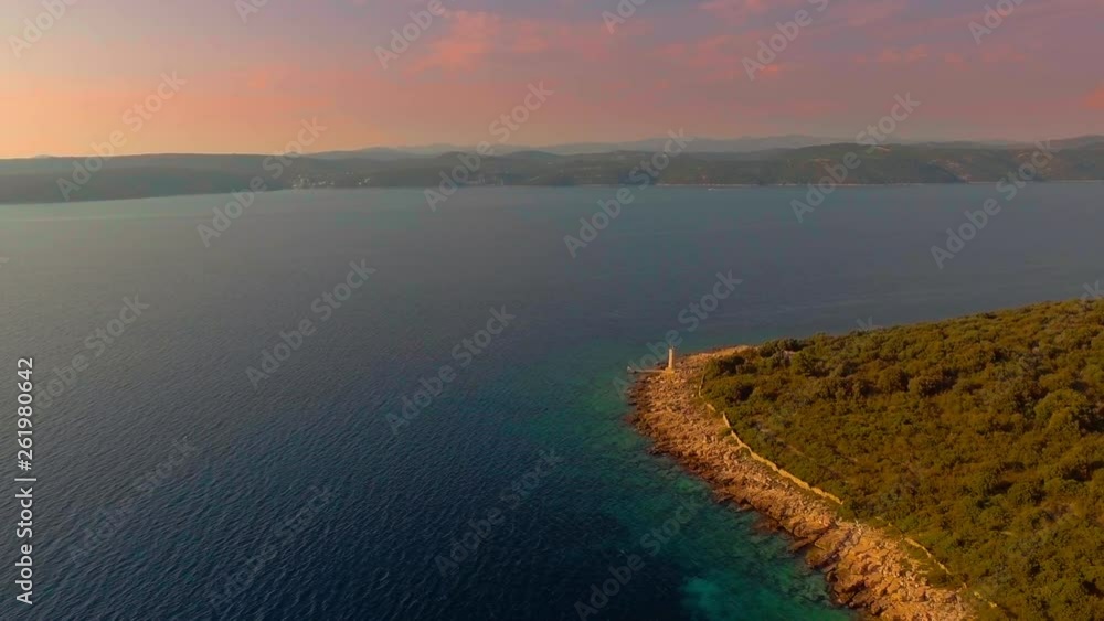 Aerial view of the Croatian shore. Aerial view of the Croatian shore.