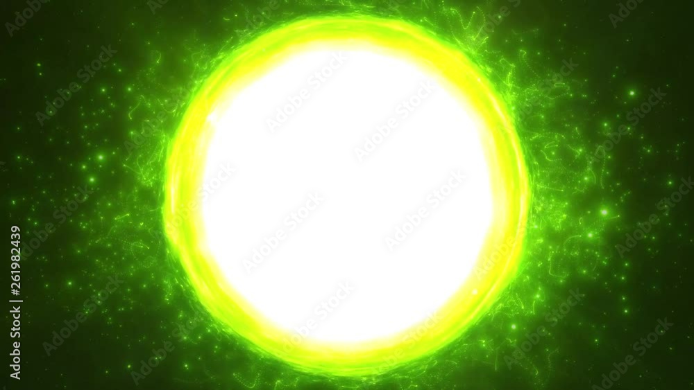 Abstract Fantasy Light Gate Background Loop/ 4k animation of an
