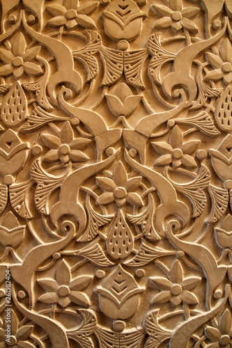 Beautiful carved stone texture