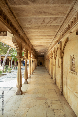 Corridor of City Palace, Udaipur, Rajasthan.