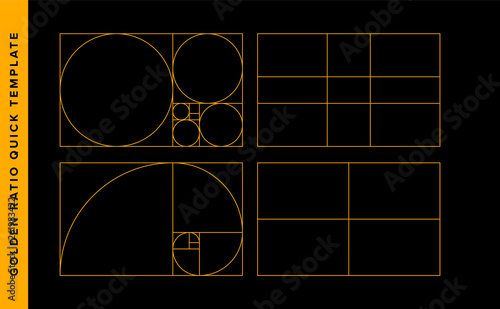 Golden Ratio Vector Design Template