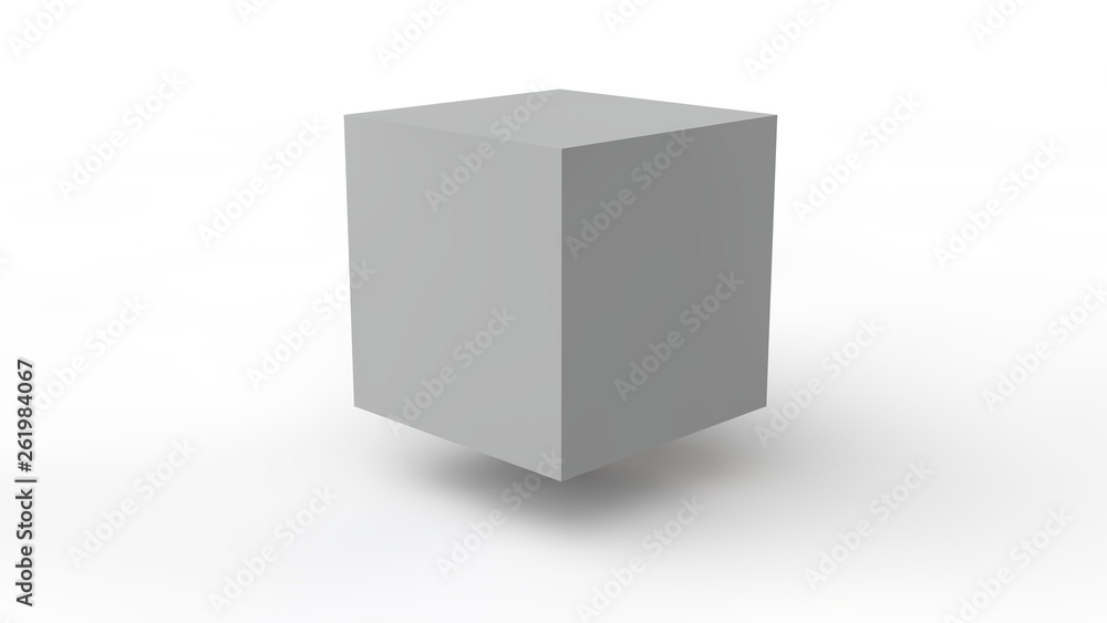 3D rendering of a cube, a geometric figure isolated on a white background. The idea of correctness, order, geometric harmony. 3D illustration, abstraction. 3D rendering of a cube, a geometric figure isolated on a white background. The idea of correctness, order, geometric harmony. 3D illustration, abstraction.