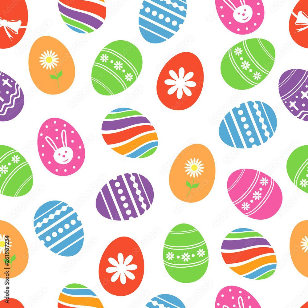 Fototapeta premium Background with Easter eggs.
