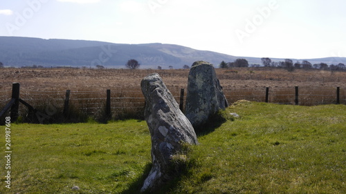 Canvas Print Isle of Arran Schottland, Machrie Standing Stones