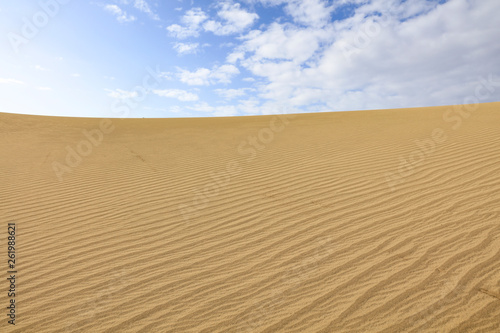 Summer background of sand on beach and free space for your decoration. 