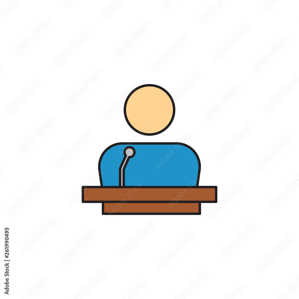 speaker with microphone vector icon isolated on white background speaker with microphone vector icon isolated on white background
