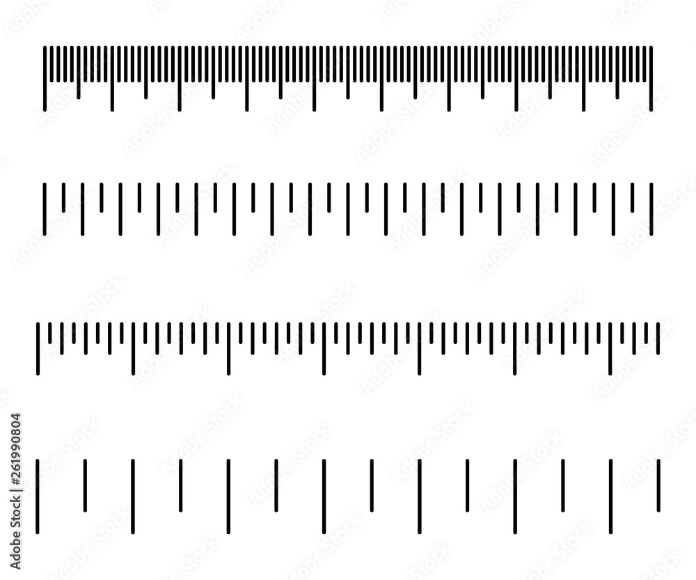 Measuring scale. Different units of measurement. Vector illustration Measuring scale. Different units of measurement. Vector illustration