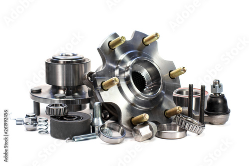 Parts for cars. Assortment. Hub.