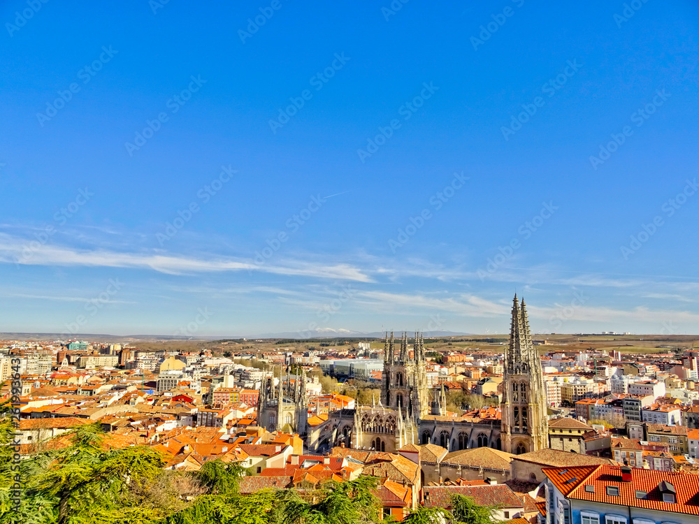 Burgos cityscape, Spain