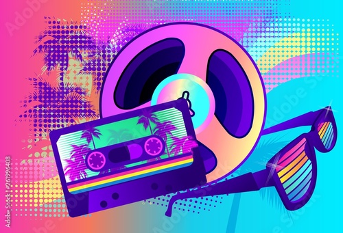 retro party wave