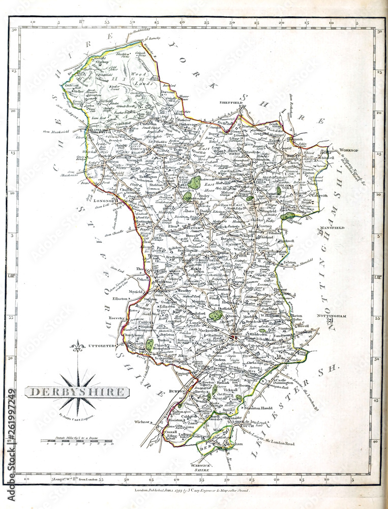 Naklejka premium Map of England and Wales